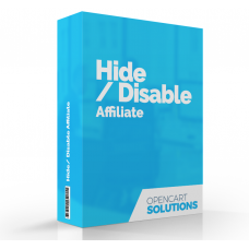 Hide / Disable Affiliate | OC2.x